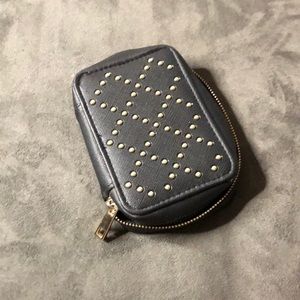 Black and gold wallet